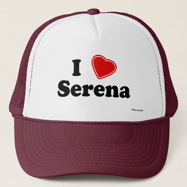 I Liebe Serena Truckerkappe (Vorderseite)