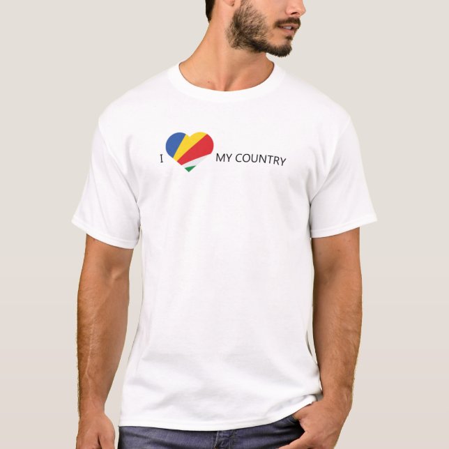 I Liebe Seychellen T-Shirt (Vorderseite)