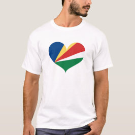 I Liebe Seychellische Flagge T-Shirt