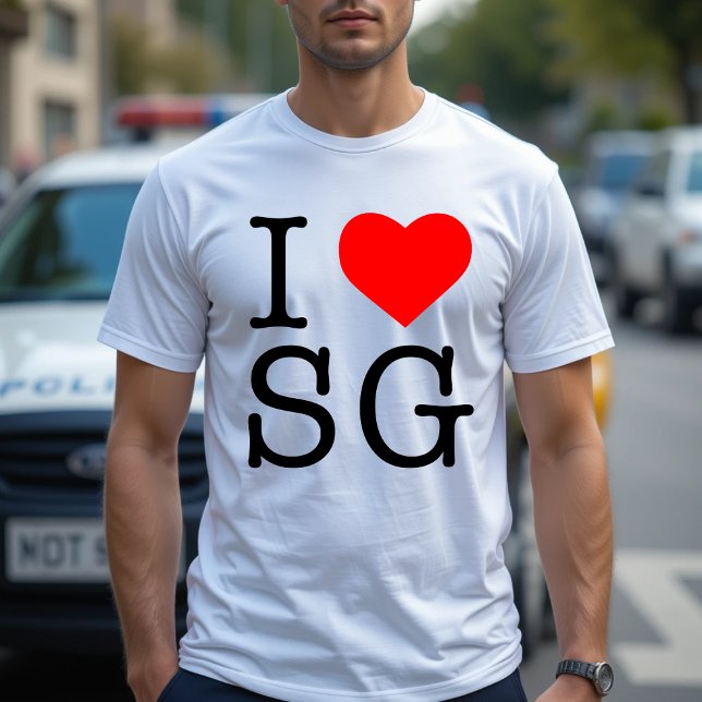 I LIEBE SG I HEART SG SINGAPORE T - SHIRT (Von Creator hochgeladen)