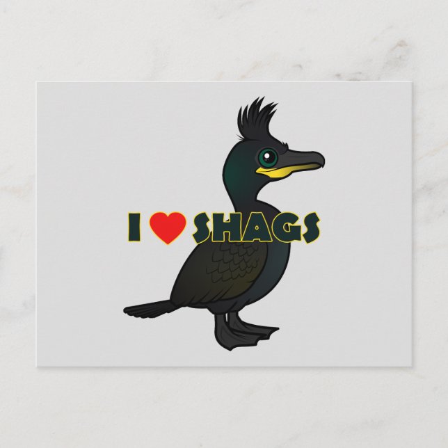 I Liebe Shags Postkarte (Vorderseite)