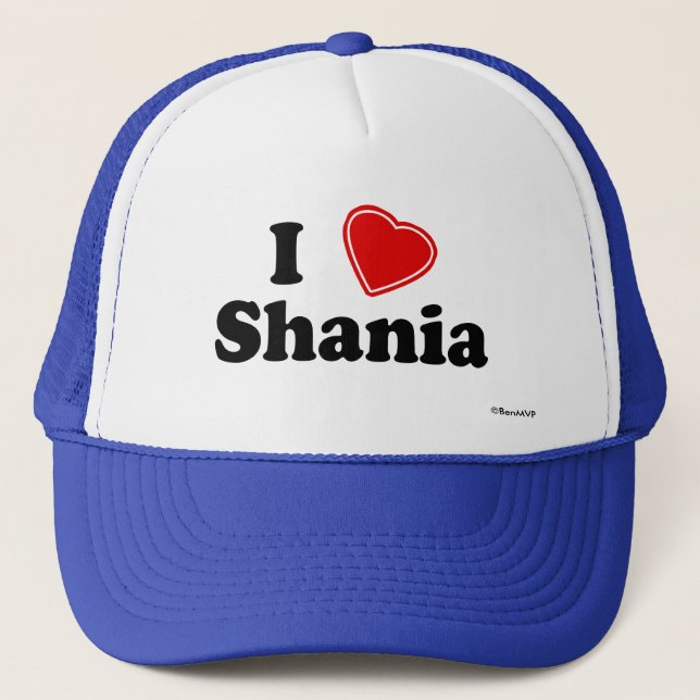 I Liebe Shania Truckerkappe (Vorderseite)