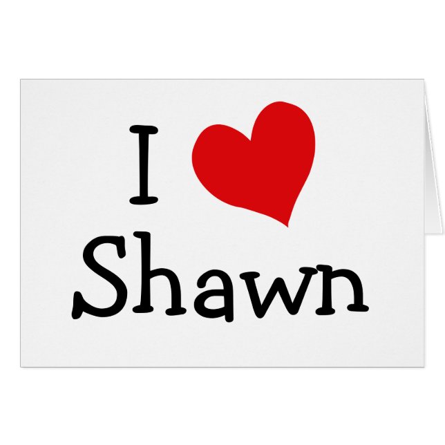 I Liebe Shawn (Vorderseite (Horizontal))
