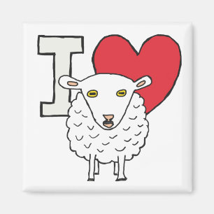 I Liebe Sheep Magnet