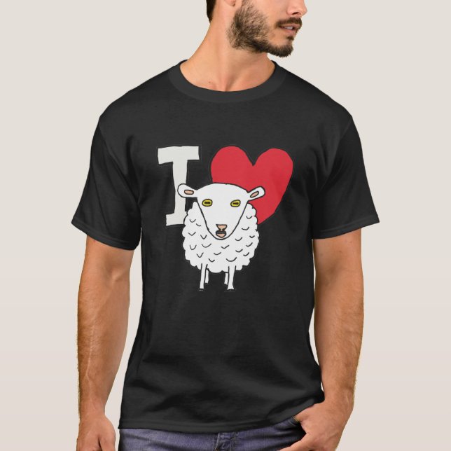 I Liebe Sheep T-Shirt (Vorderseite)