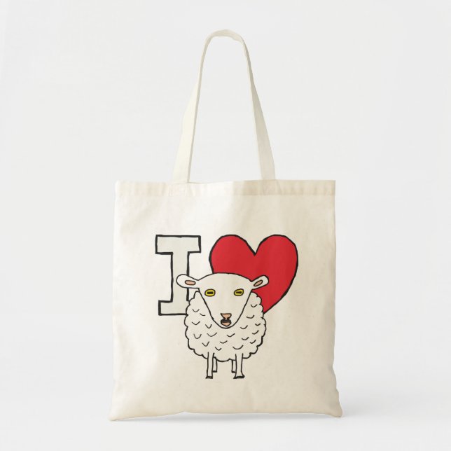 I Liebe Sheep Tragetasche (Vorne)