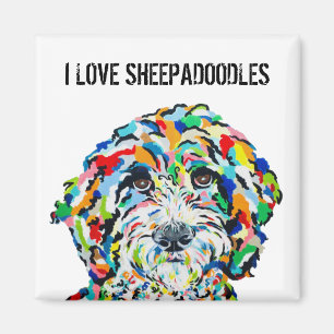 I Liebe Sheepadoodles Magnet