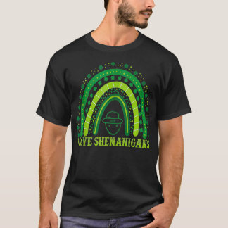 I Liebe Shenanigans Mixed Clover Kleeblatt Vintag  T-Shirt