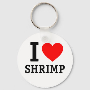 I Liebe Shrimp Schlüsselanhänger