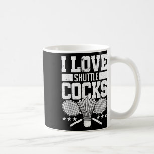 I Liebe Shuttles S Birdie Badminton Player Geschen Kaffeetasse
