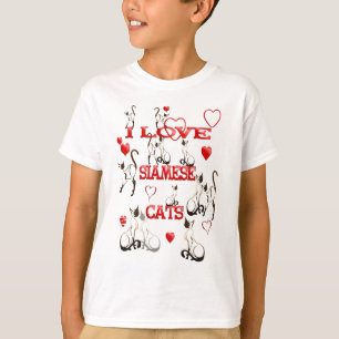 I LIEBE-SIAMESISCHE KATZEN T - Shirt