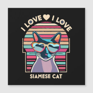 I Liebe Siamkatze Magnetkarte