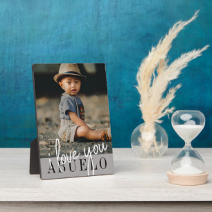 I Liebe Sie Abuelo Custom Foto Fotoplatte