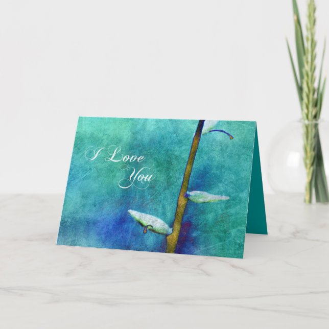 I Liebe Sie - Aqua Karte (Vorderseite)