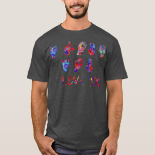 I Liebe Sie ASL Zeichensprache 2 T-Shirt