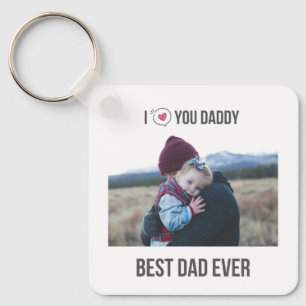 I LIEBE SIE DADDDY SCHLÜSSELANHÄNGER 2 FOTO CUSTOM