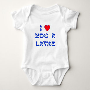 I Liebe Sie ein Latke Baby Strampler