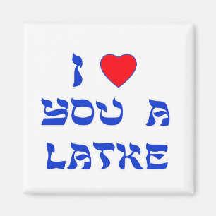 I Liebe Sie ein Latke Magnet