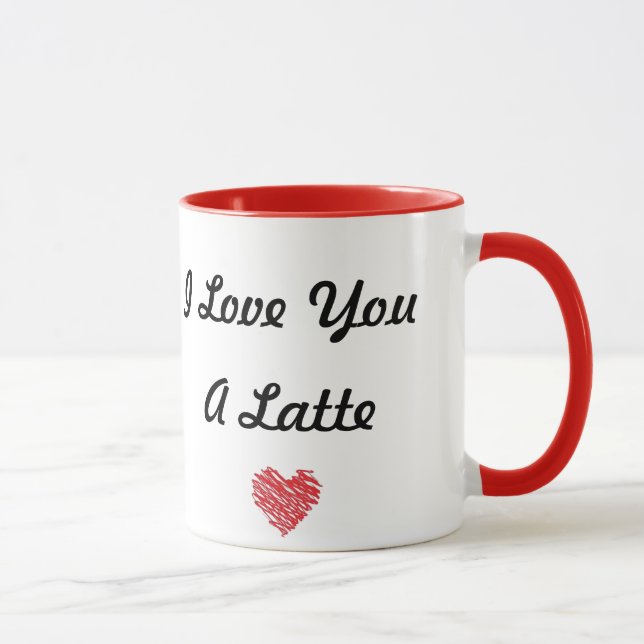 I Liebe Sie eine Latte Tasse (Rechts)