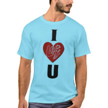 I Liebe Sie einzigartiges T - Shirt-Design