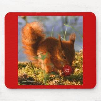 I Liebe Sie Erdbeere Mousepad