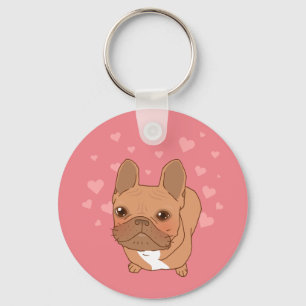 I Liebe Sie Frenchie Schlüsselanhänger