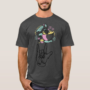 I Liebe Sie geben Gebäck Gebärdensprache kontinuie T-Shirt