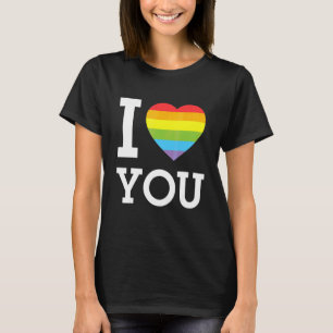 I Liebe Sie Herzchen Bisexueller Queer Gay Pride M T-Shirt