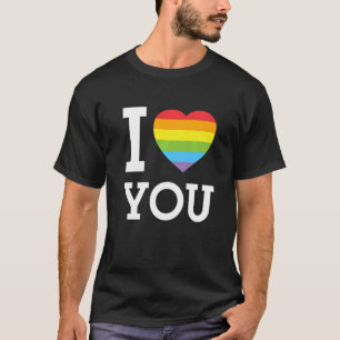 I Liebe Sie Herzchen Bisexueller Queer Gay Pride M T-Shirt