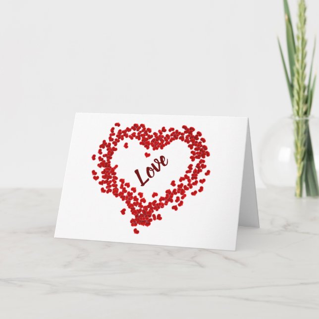 **I LIEBE SIE** & I WERDEN **FOREVER** KARTE (Vorderseite)