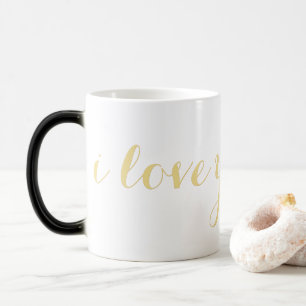 I Liebe Sie Individuelle Name Imitat Gold Script K Verwandlungstasse