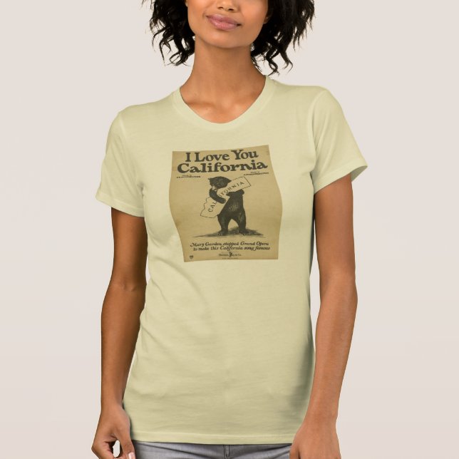 I Liebe Sie Kalifornien-Shirt T-Shirt (Vorderseite)