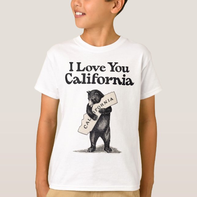 I Liebe Sie Kalifornien T-Shirt (Vorderseite)
