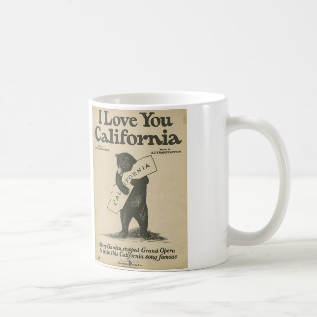 I Liebe Sie Kalifornien-Tasse Kaffeetasse (Rechts)