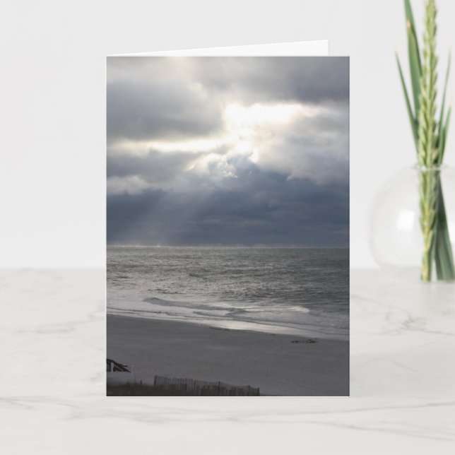 I LIEBE SIE Karte des Strandes (Vorderseite)