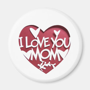 I LIEBE SIE MAMA 3D HERZMAGNETE MAGNET