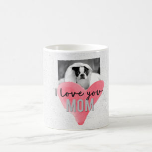I Liebe Sie Mama Benutzerdefiniertes Foto Herzstü Kaffeetasse