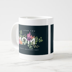 I Liebe Sie Mama Blumendesign Jumbo-Tasse