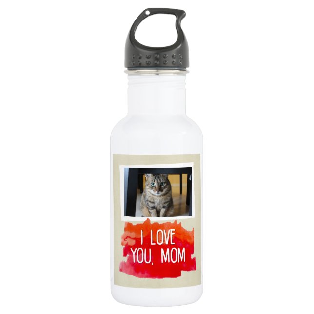 I Liebe Sie, Mama-kundenspezifische Edelstahlflasche (Vorderseite)