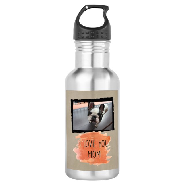 I Liebe Sie, Mama-kundenspezifische Edelstahlflasche (Vorderseite)