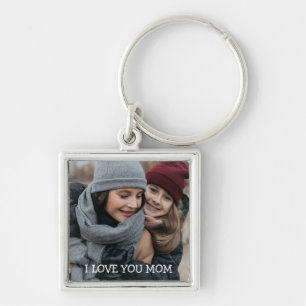 I Liebe Sie Mama Personalisierten Foto Schlüssela Schlüsselanhänger