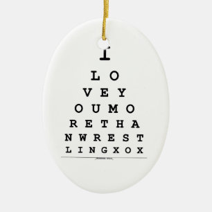 I Liebe Sie mehr als Wrestling-Verzierung Keramik Ornament