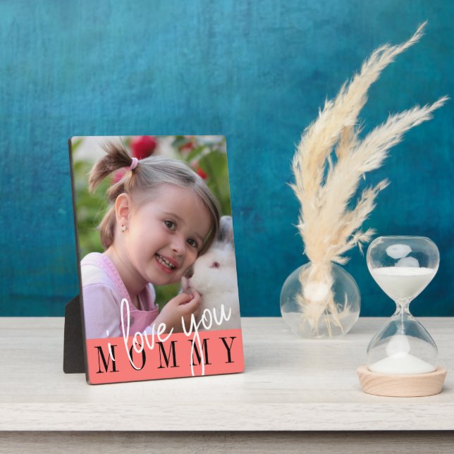 I Liebe Sie Mommy Custom Foto Fotoplatte (Seite)