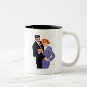 I Liebe Sie, Mutter Girl Zweifarbige Tasse