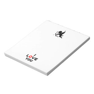 I Liebe Sie Notepad Notizblock