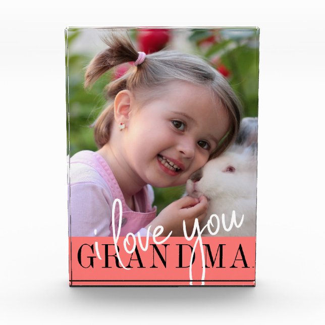 I Liebe Sie Oma Custom Foto (Vorderseite)