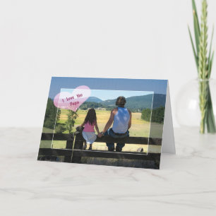 I Liebe Sie Papa, Geburtstag Karte