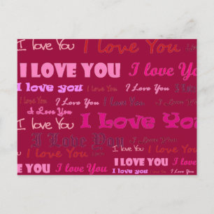 I Liebe Sie Postkarte