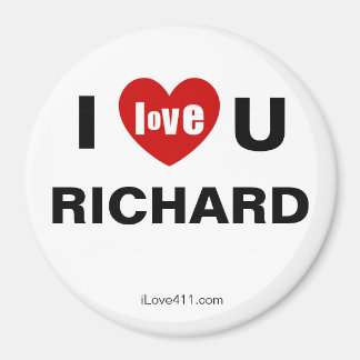 I Liebe Sie RICHARD Kühlschrankmagnet