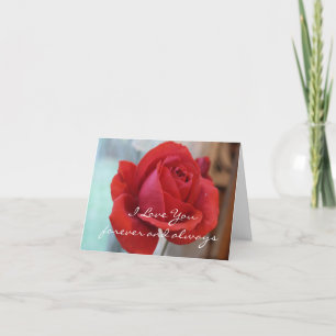 I Liebe Sie Rose Karte